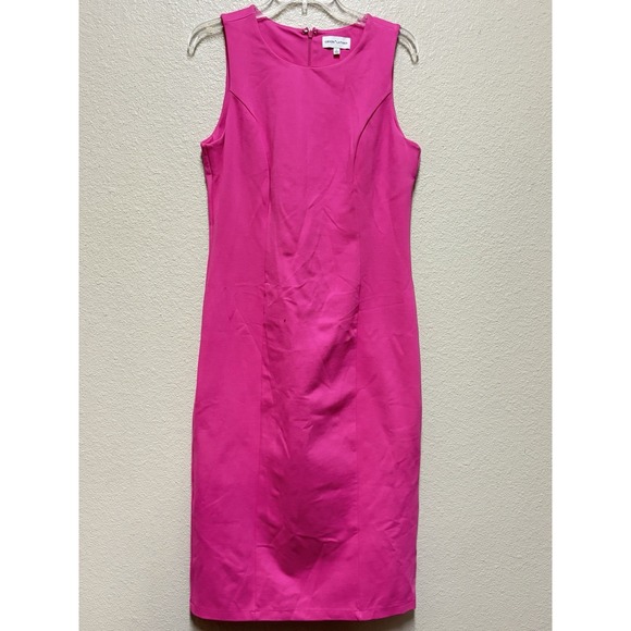 GibsonLaTimer Dresses & Skirts - Gibson La Timer Hot Pink Size Medium Monte Knit Midi Sleeveless Bodycon